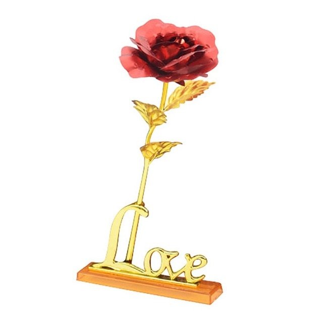24K Foil Plated Golden Rose image 28