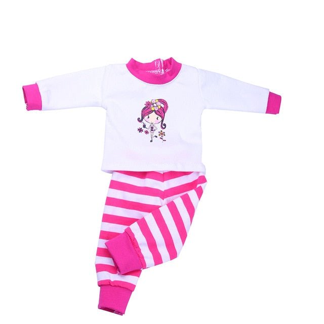 13 Styles Pajamas, Nightgown and Sleepwear Fit | 18 Inch American & 43CM Baby Doll Clothes Accessories - N951 image