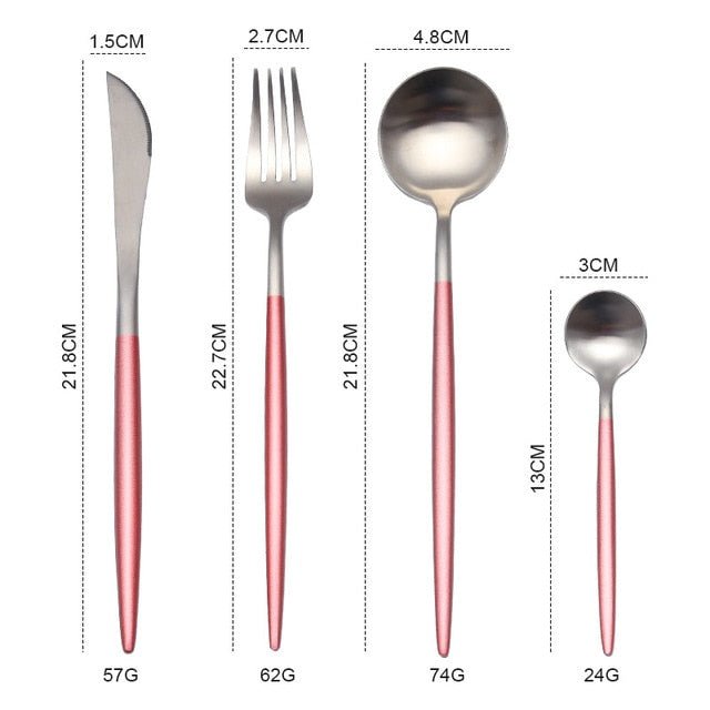 Gold Stainless Steel Cutlery Set image 5