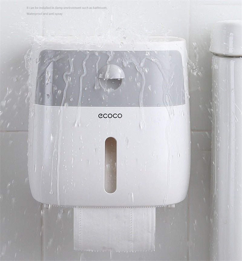 Waterproof Wall Mountable Toilet Tissue Paper Holder image 16