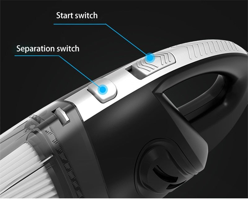 4800pa Strong Power Car Vacuum Cleaner with Handbag | Handheld Cordless Portable Powerful Cyclone Suction Rechargeable Vacuum Cleaner image 7