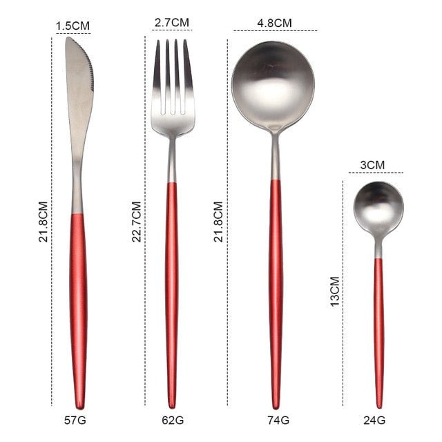 Gold Stainless Steel Cutlery Set image 14