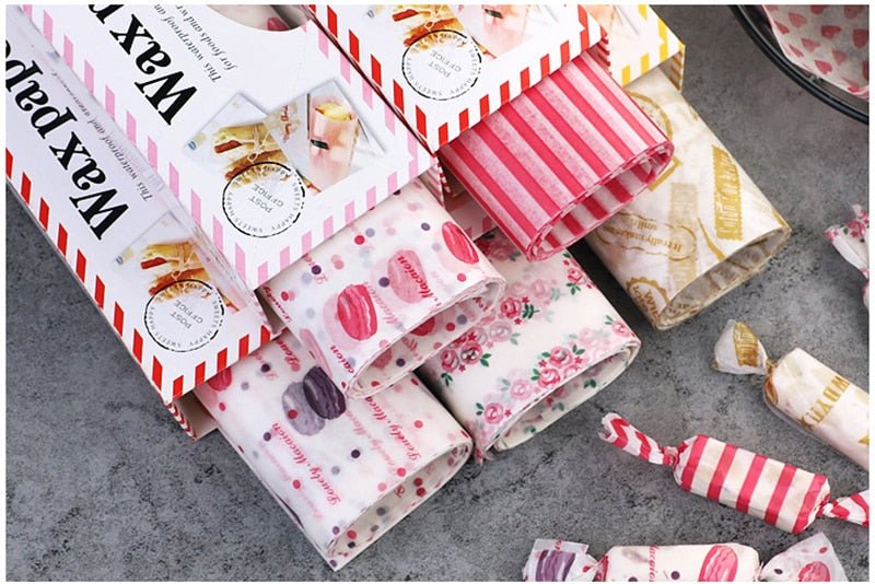 50Pcs/Lot Wax Paper Food Grade Grease Paper Food Wrappers |Wrapping Paper For Bread Sandwich Burger Fries | Oilpaper Baking Tools image 1