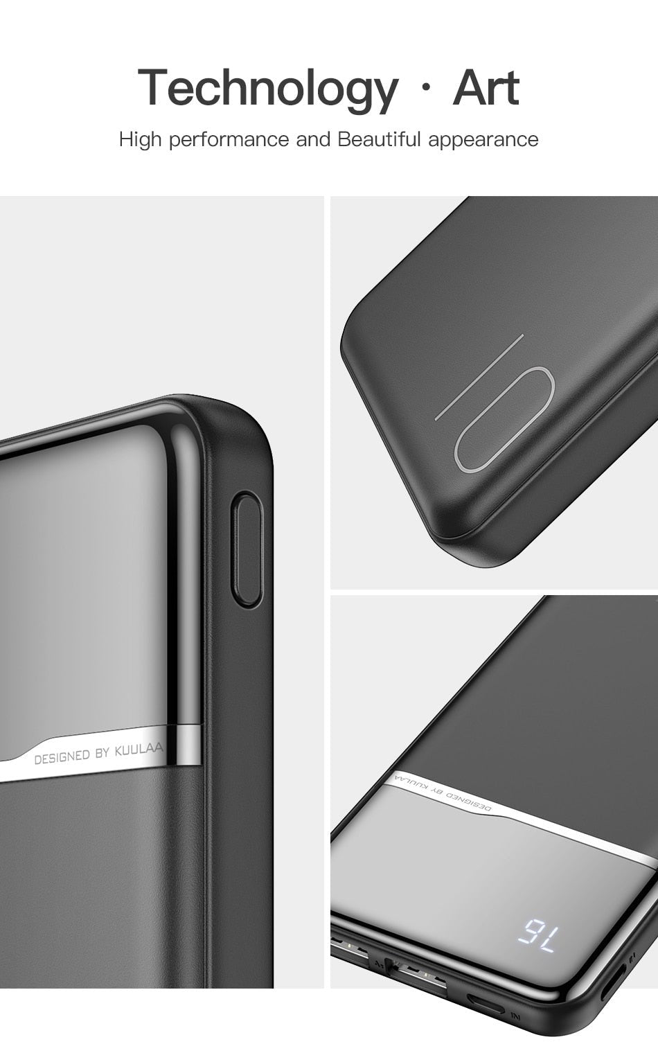 KUULAA 10000mAh Portable Charging PowerBank image 4