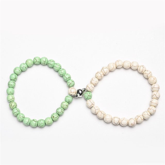 2Pcs/Set Couples Classic Natural Stone Beaded Bracelets image 13