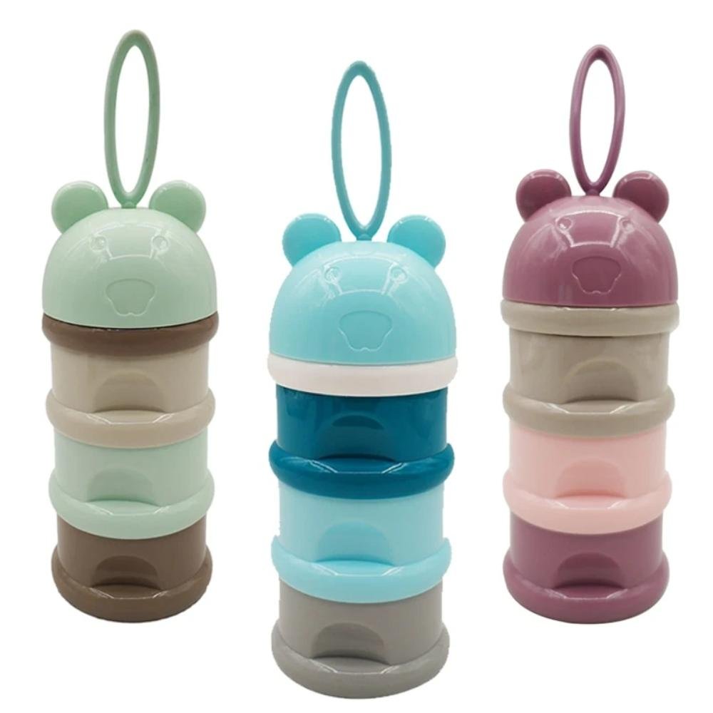 3 layer Frog Style Portable Baby Food Storage Box | Essential Kid's Food Container image 0