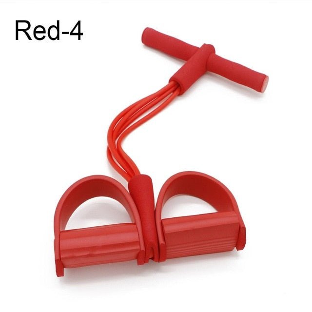 Tube Strong Exercise Fitness Resistance Bands - Red-4 Tube image