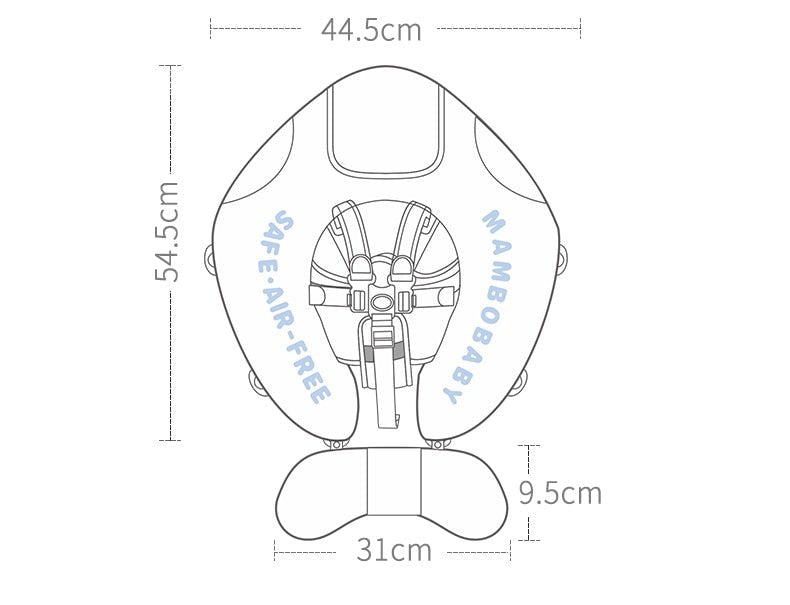 Non-Inflatable Baby Smart Swimming Float Ring Trainer with Sunshade image 19