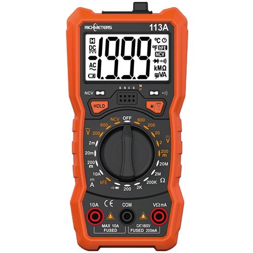 RICHMETERS RM113D NCV Digital Multimeter 6000 counts Auto Ranging AC/DC Voltage meter image 0