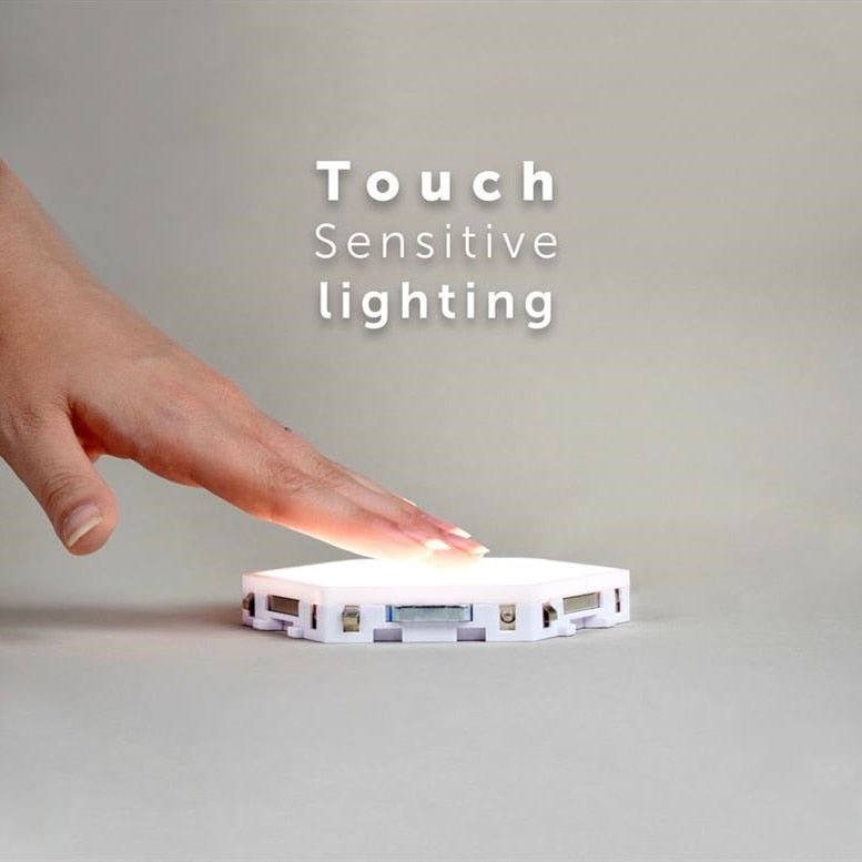 Quantum LED Hexagonal Lamps | Touch Sensitive Modular Wall Decoration Lighting System image 6