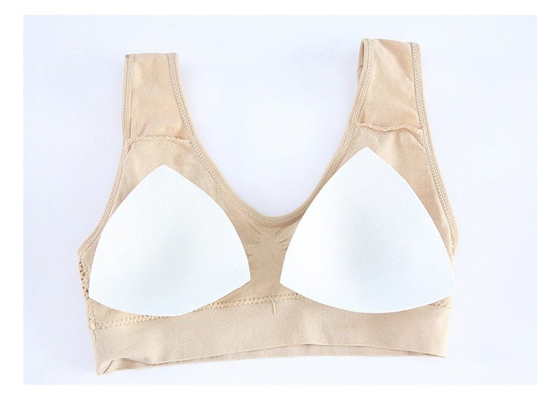 Jerrinut Seamless Breathable Wireless Push Up Bra Underwear With Pads image 11