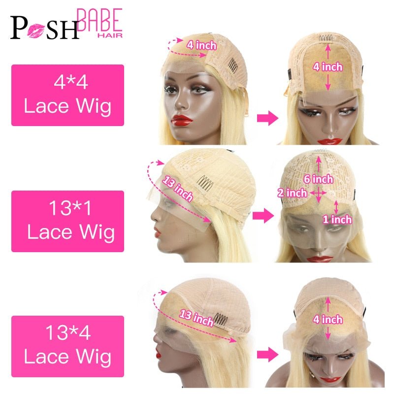 Honey Blonde Color Remy Brazilian Straight Lace Front Human Hair image 14