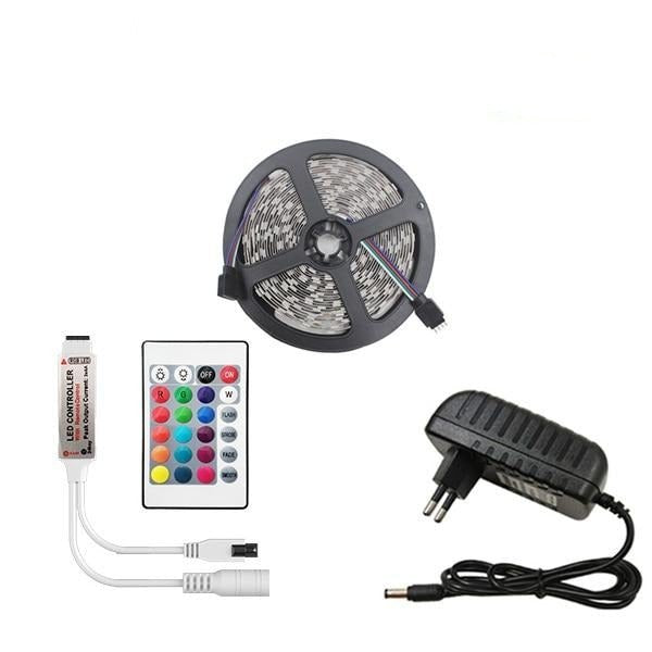 Bluetooth LED Strip RGB Light Tape | Waterproof LED Light Diode Ribbon Flexible with Bluetooth remote image