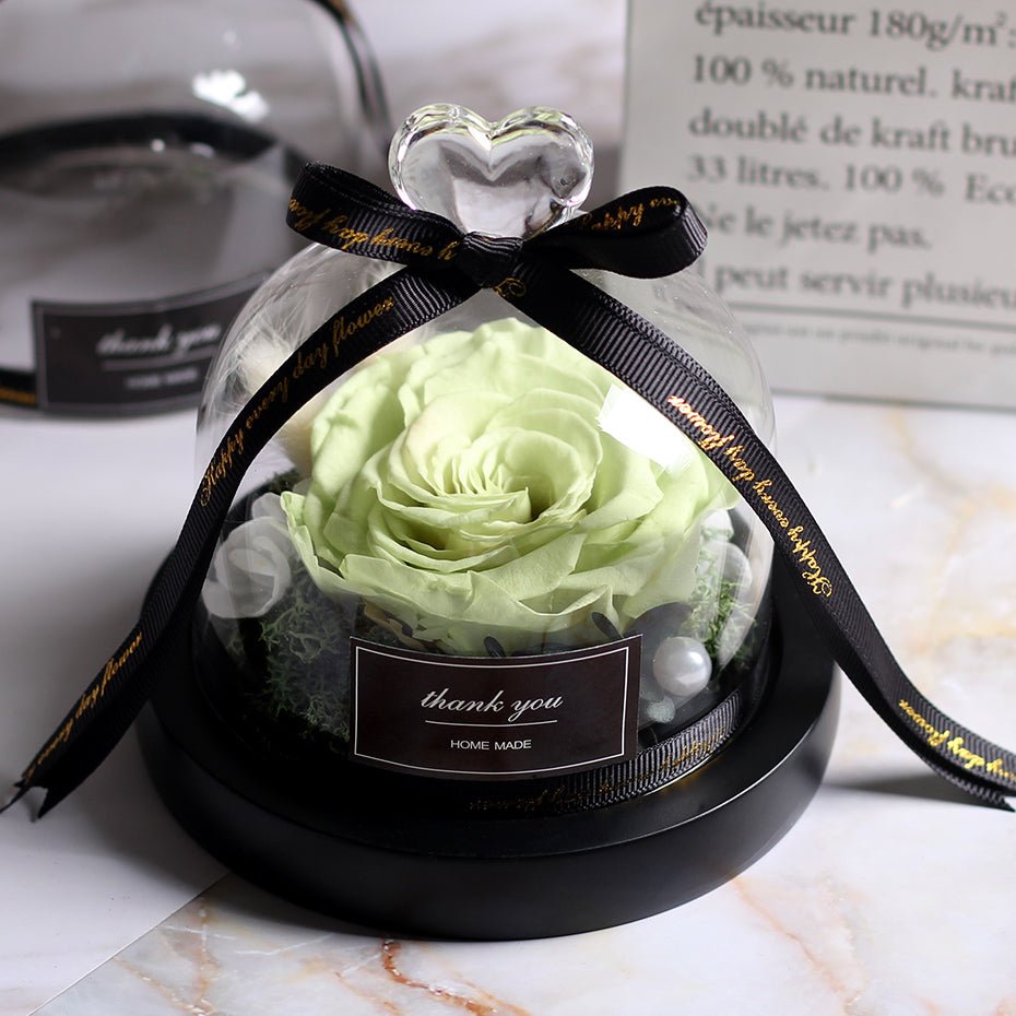 The Beauty and Beast Forever Rose Flower With Night Light in Glass Dome image 24