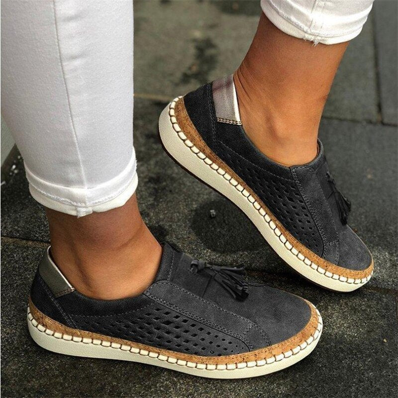 Hand-stitched Breathable Hollow-Out Women's Sneaker image 4