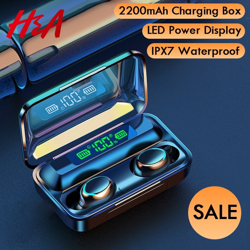 Waterproof Wireless Bluetooth Earphones With Microphone and Charging Box For iOS Android image 20