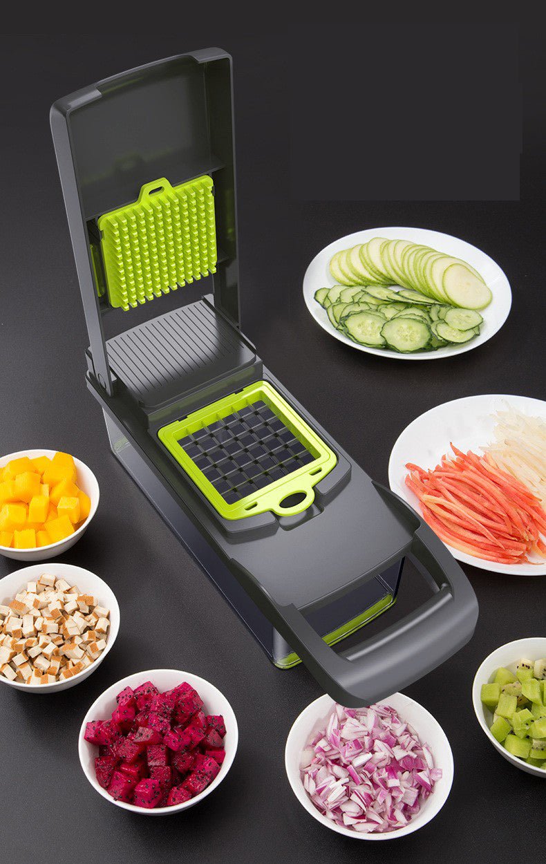 Mandoline Multifunctional Vegetable Fruit Slicer and Grater Kitchen Tool with Drain Basket image 6
