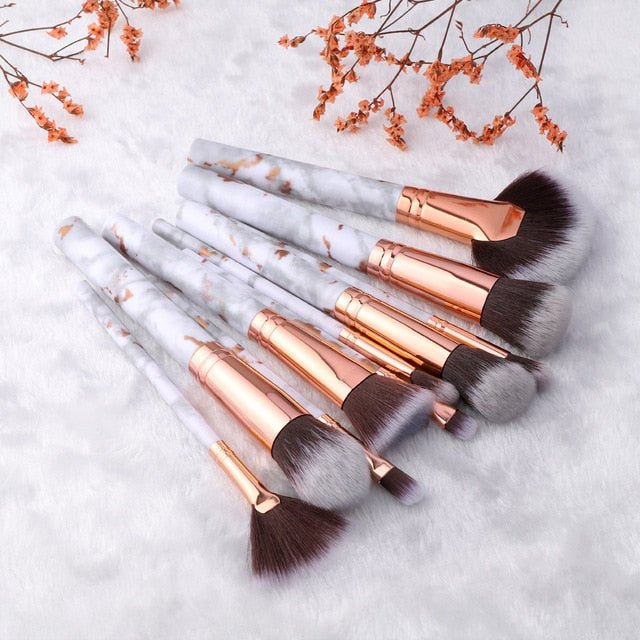 15Pcs Cosmetic Powder Eye Shadow Foundation Makeup Brushes Tool Set image 16