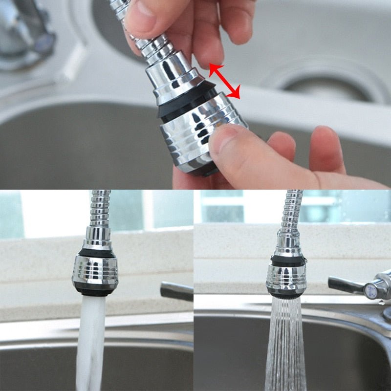 Water Saving Bathroom Kitchen Gadgets 2 Modes 360 Rotatable Bubbler High Pressure Faucet Extender Water Saving Bathroom Kitchen Accessories Supplies image 1