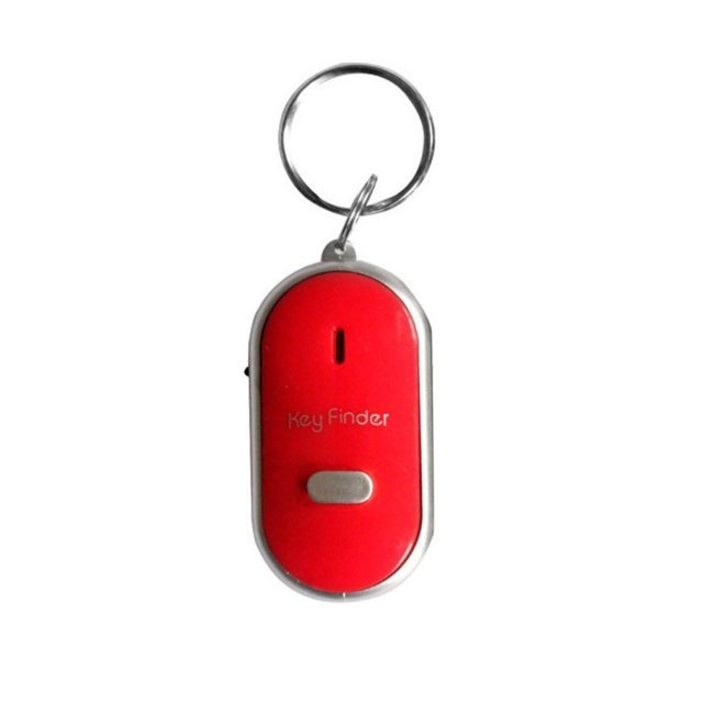 LED Whistle Key Finder Flashing Beeping Sound Control Alarm Anti-Lost Key Locator Finder Tracker with Key Ring image 0
