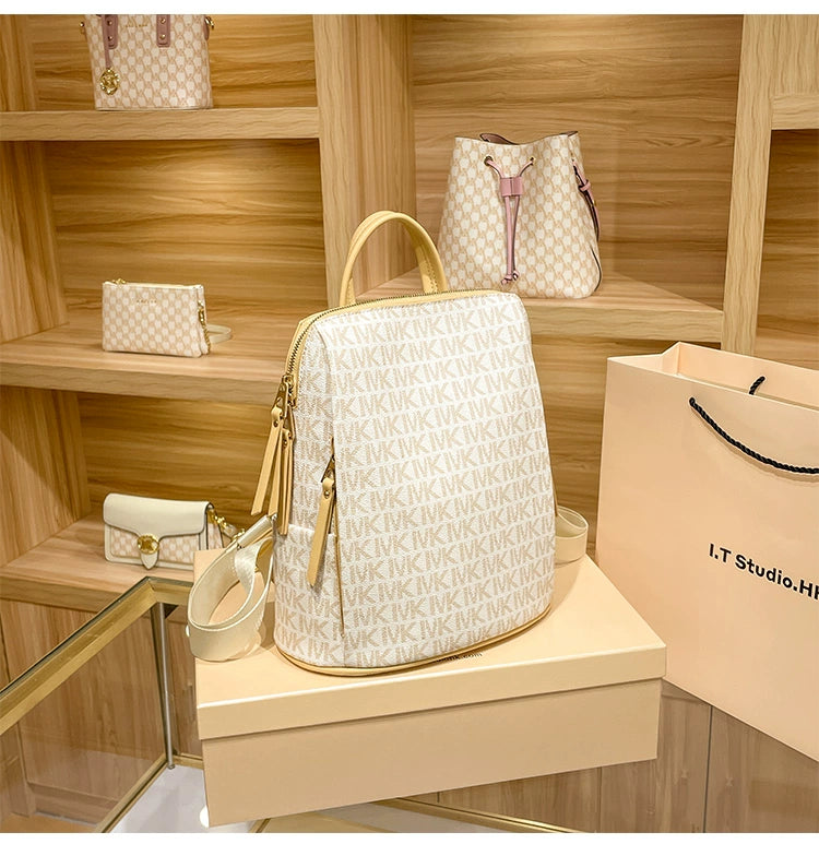 Genuine Leather Women‚Äôs Fashion Summer Travel Backpack Bag | Stylish & Durable image 6