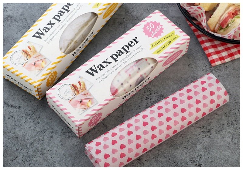 50Pcs/Lot Wax Paper Food Grade Grease Paper Food Wrappers |Wrapping Paper For Bread Sandwich Burger Fries | Oilpaper Baking Tools image 28