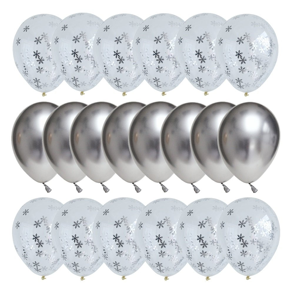 20pcs Confetti Chrome Birthday Party Decors Wedding Decoration New Year Balloon Set image 15