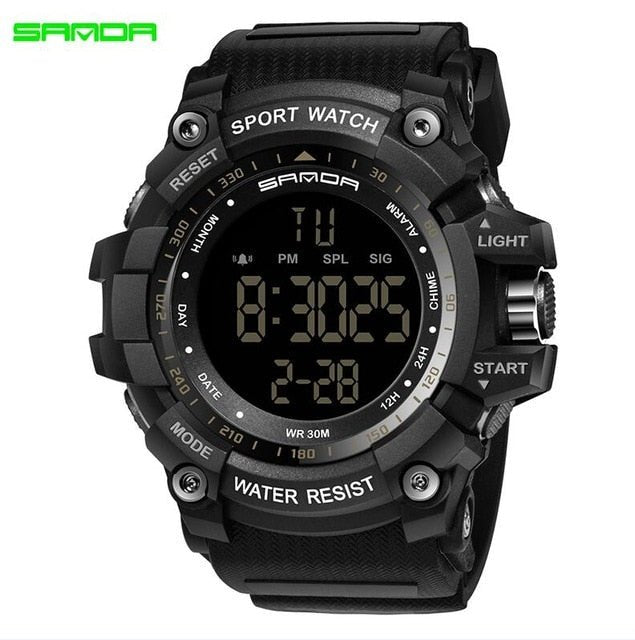 Men's Casual Luxury Brand Military Watch - All Black image