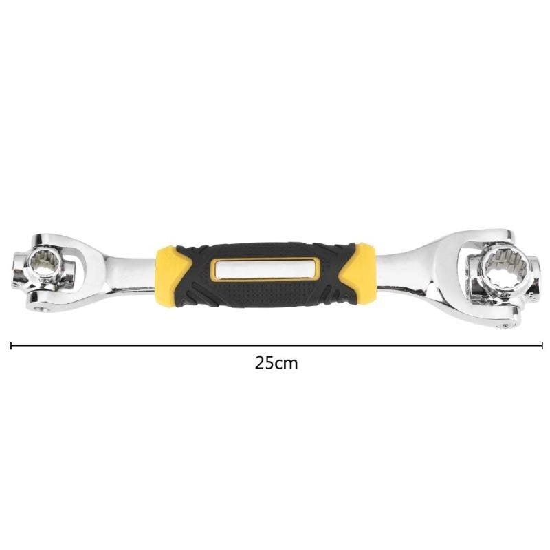 48 in 1 Socket 360 Degree Rotation Universal Wrench Spanner Work with Spline Bolts image 2