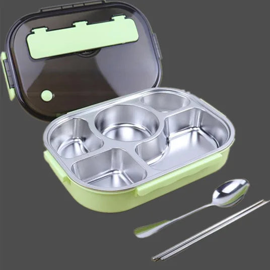 304 Stainless Steel Insulated Lunch Box with 4 Compartments and Soup Bowl image 17