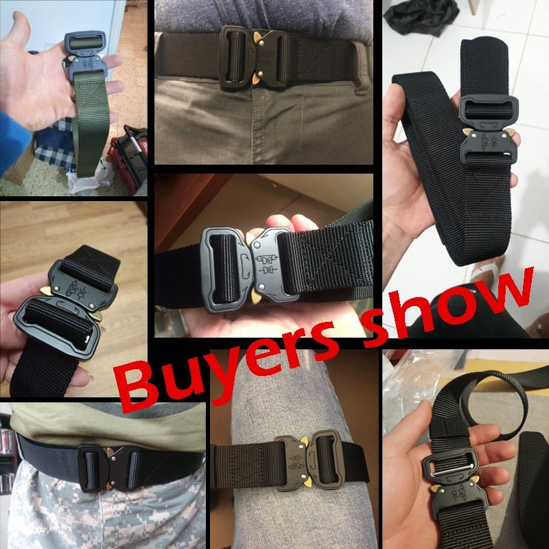 Tactical Belt | New Nylon Army Belt | Men Molle Military SWAT Combat Belts | Knock Off Emergency Survival Belt image 5