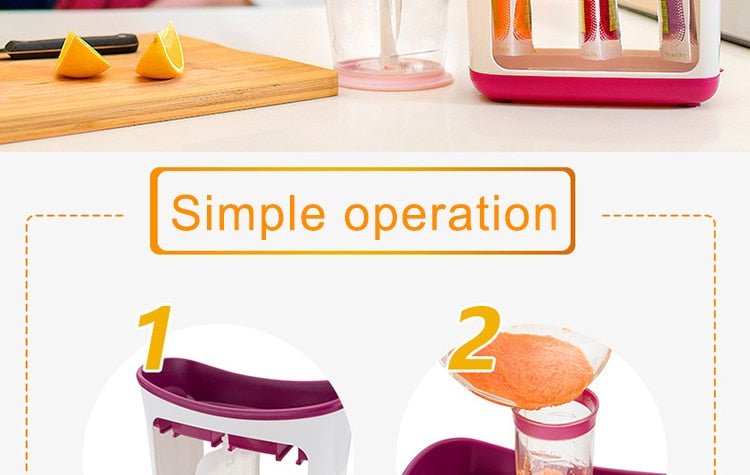 Baby Food Squeeze Station and Pouches image 2