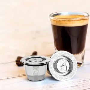 Nespresso Stainless Steel Refillable Coffee Capsule | Coffee Tamper Reusable Coffee Pod image 0