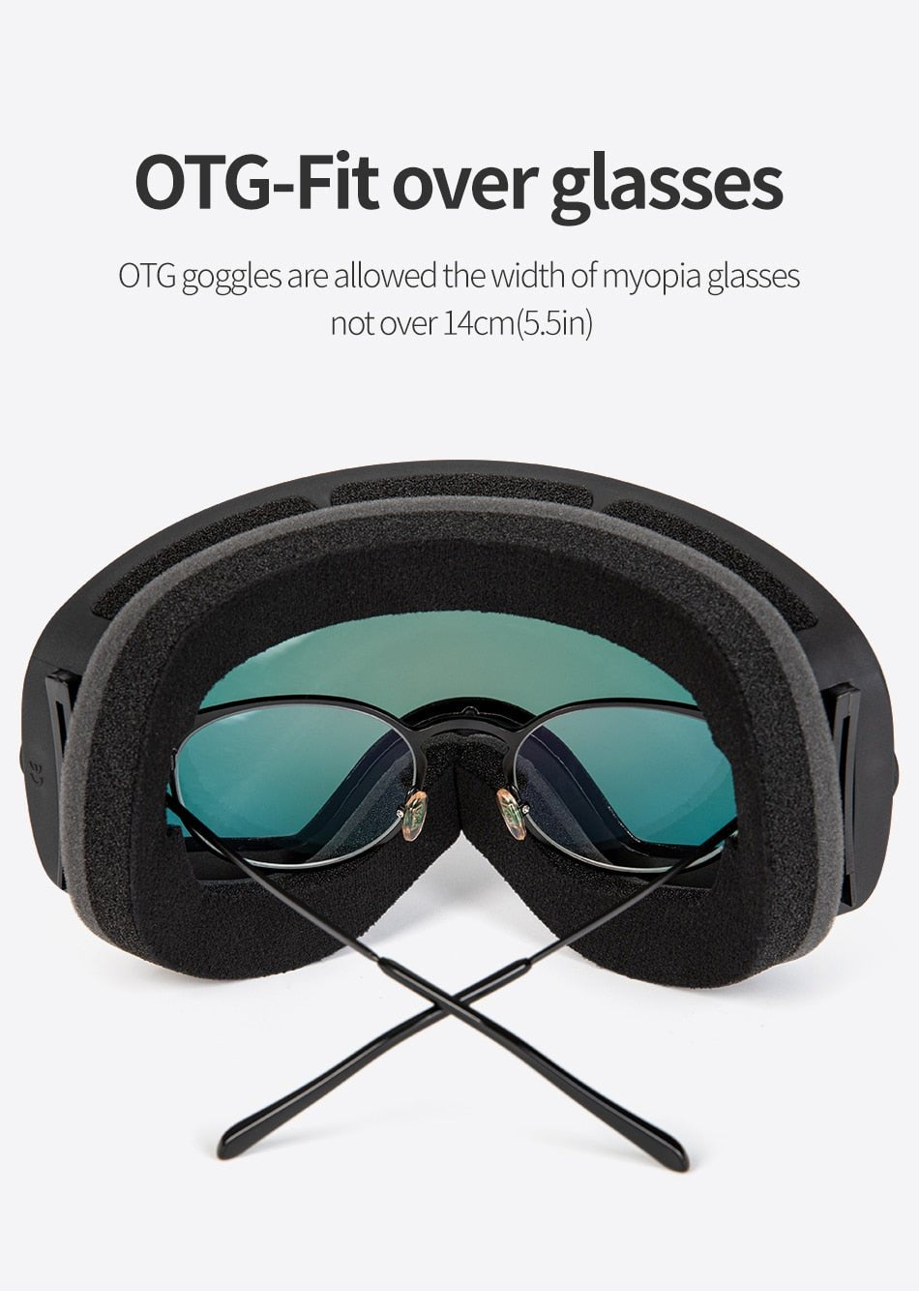 COPOZZ Anti Fog Snowboard Ski Goggles Mask image 9