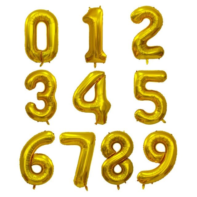 Big Foil Birthday Helium Number Party Decorations Kids Toy Figures Wedding Air Balloons image 7