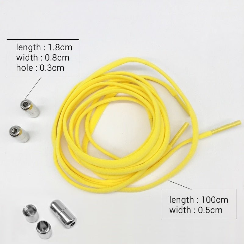 Elastic No Tie Semicircle Metal Lock Shoe Laces For Kids and Adult Sneakers and All Shoes image 5
