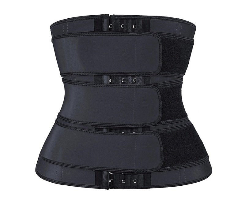 Neoprene Sauna Waist Trainer Corset Sweat Belts Body Shaper Slimming Corset Weight Loss Compression Trimmer Belt for Women image 10