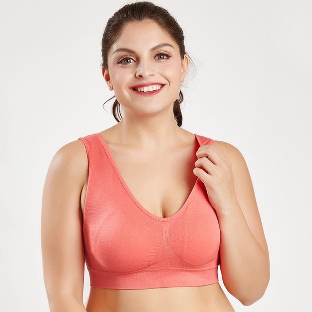 Jerrinut Seamless Breathable Wireless Push Up Bra Underwear With Pads image 19