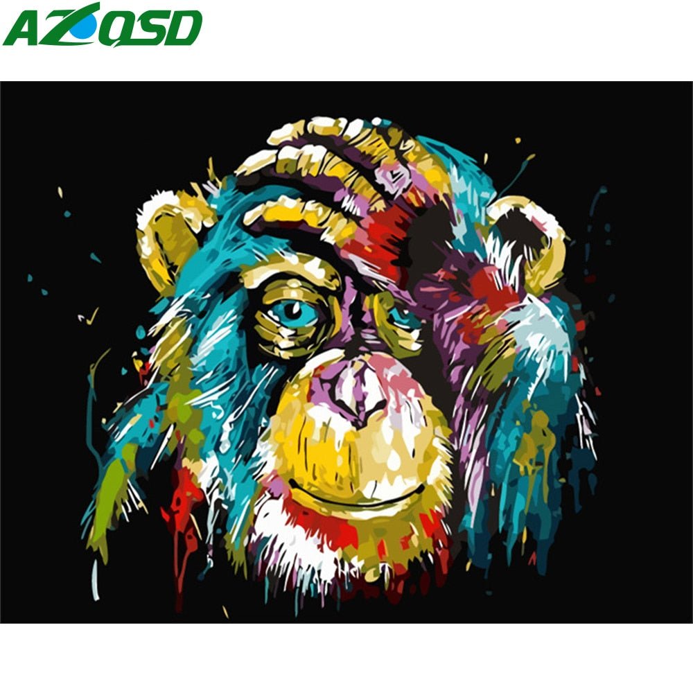 Oil Painting By Numbers Canvas Pictures Set Animals 50x40cm image 9