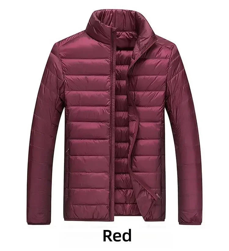 Ultra-Light Waterproof White Duck Down Jacket for Men | Casual & Portable Outdoor Winter Coat image 15