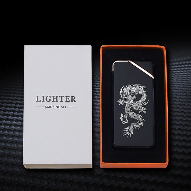 New Double Plasma Windproof Electric Arc Cigarette Lighter image 27