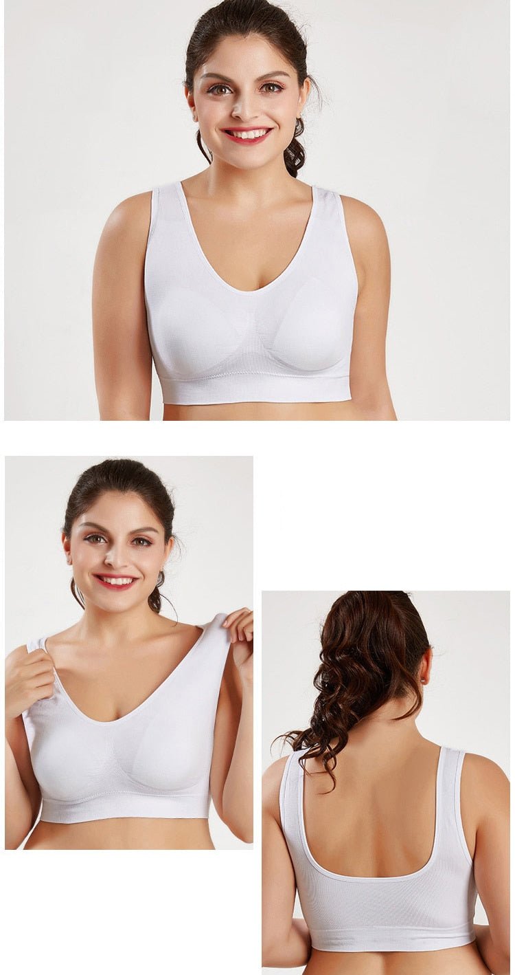 Jerrinut Seamless Breathable Wireless Push Up Bra Underwear With Pads image 20