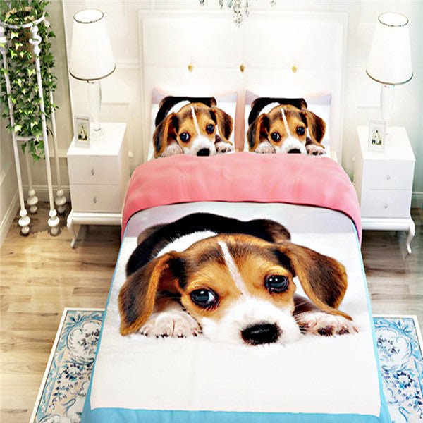 3D Oil Painting Siberian Polyester Duvet Cover - pattern 3, Full image