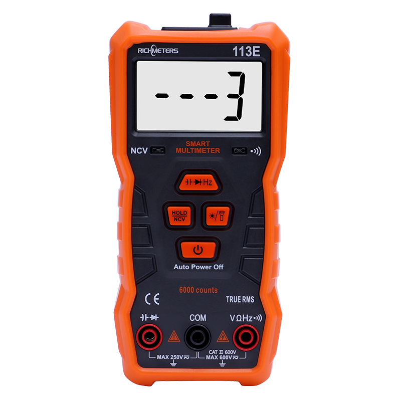 RICHMETERS RM113D NCV Digital Multimeter 6000 counts Auto Ranging AC/DC Voltage meter image 18