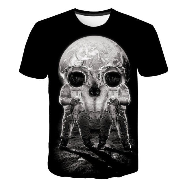 New Novelty 3D Printed Kids Compression Tee-shirt image 1