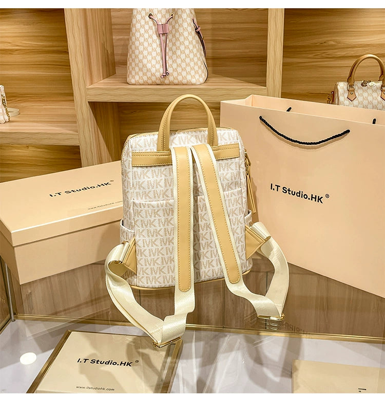 Genuine Leather Women‚Äôs Fashion Summer Travel Backpack Bag | Stylish & Durable image 9