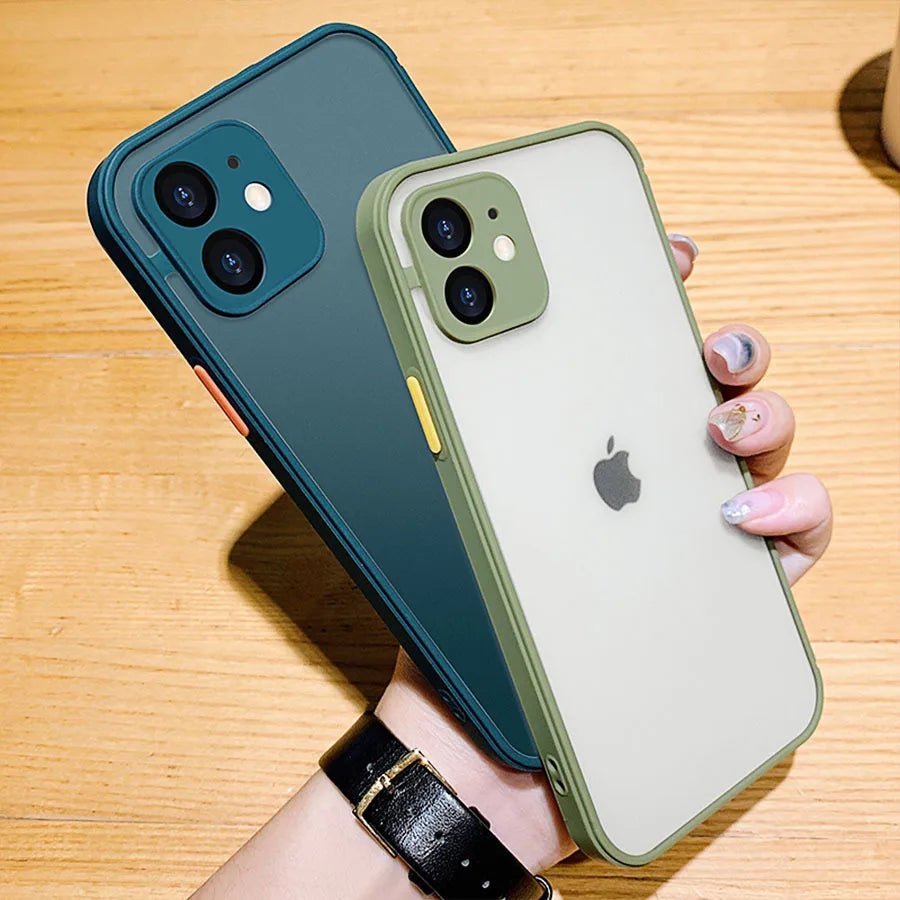 Luxury Shockproof Armor Matte Case for iPhone 14/13/12/11 Pro Max/Mini | Silicone Bumper & PC Cover image 20