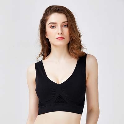 Jerrinut Seamless Breathable Wireless Push Up Bra Underwear With Pads image