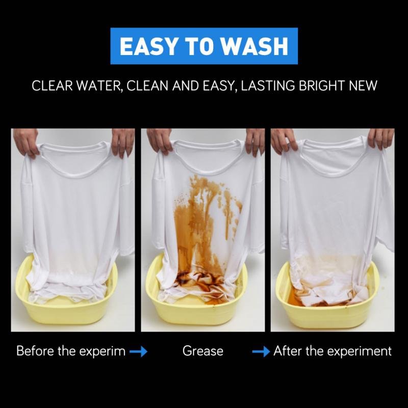 Hydrophobic Stain Proof Waterproof Tee-Shirt for Men image 4