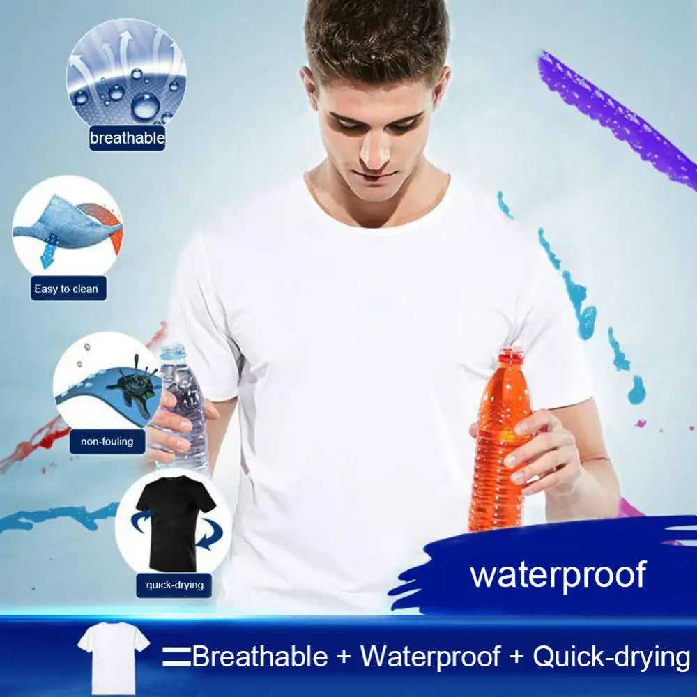 Hydrophobic Waterproof Men‚Äôs Quick-Dry T-Shirt ‚Äì Soft, Breathable, and Wear-Resistant image 1